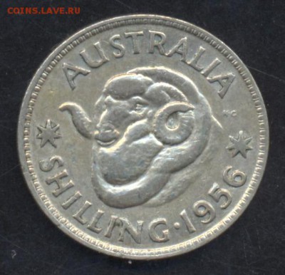 Австралия шиллинг 1956 г. До 20.01.15 г. 21-00 МСК. - Автралия шиллинг 1956