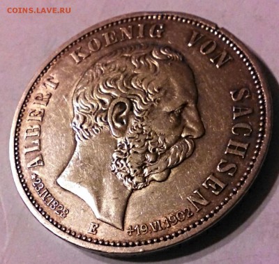 5 марок 1902г, траурная, на смерть короля Альберта, с 200-от - IMG_20150118_113036