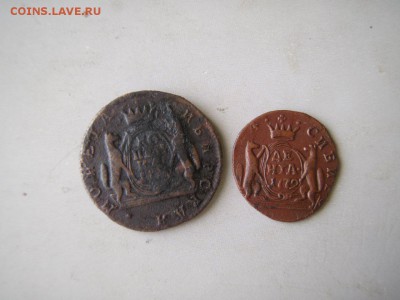 Сибирь 1 коп 1772 и денга 1772 годы - P1011968.JPG