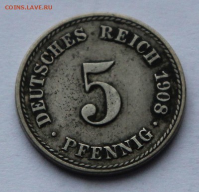 2 х 5 пфенингов 1891 А 1908 А до 22.01 - герм 07