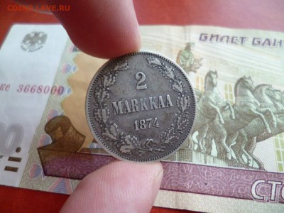 2 марки 1874, до 22.01 в 22-10 - 2 markkaa 1874 VF+ (1800)e.JPG