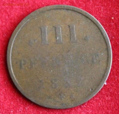 С 1 руб. Mecklenburg-Strelitz IIIпфеннига 1862г. до 24.01.15 - IMG_3078.JPG