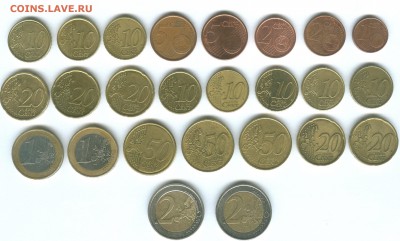 Монеты Евросоюза, старт ниже номинала до 24.01.2015 - euro-1