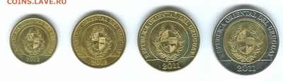 Набор монет Уругвая 2012 до 24.01.2015 - swe+uru-1