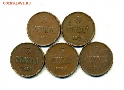 5 пенни 1908,11,15,16,17 гг. до 22.01.15. 22-00 мск. - img867