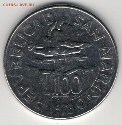 САН-МАРИНО 100 ЛИР 1978 ФАО 22.01.15 В 22.00МСК (А637) - 4-1см100а