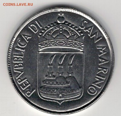 САН-МАРИНО 100 ЛИР 1973 ГЕРКУЛЕСОВЫ СТОЛПЫ 22.01-22Ч (А669) - 4-см100л73