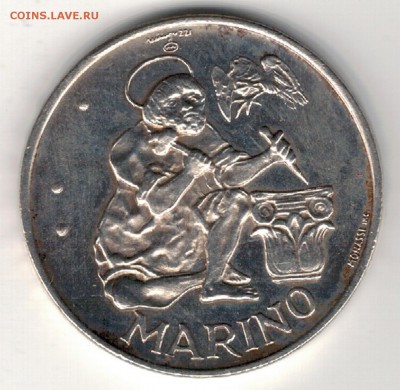 Ag САН-МАРИНО 500 ЛИР 1975 НУМИЗМАТИКА 22.01.15 В 22Ч (А658) - 5-с500л75