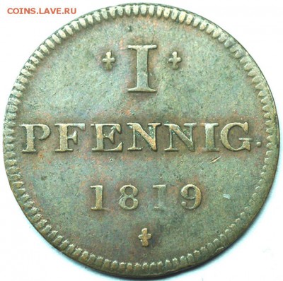 Неплохой франкфуртский пфенниг 1819; до 19.01_22.24мск - 8185