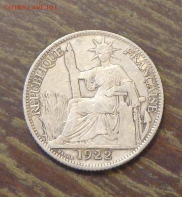 ФР. ИНДОКИТАЙ - 20с. 1922 неплохая с 200 руб. 25.01, 22.00 - Фр.Индокитай 20ц 1922 1