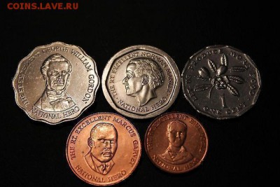 Ямайка набор 5 монет, цена Фикс - ямайка