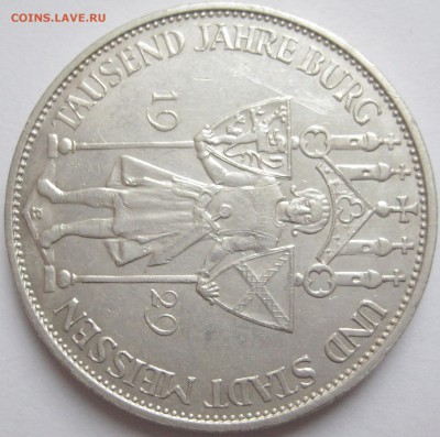 3 рейхсмарки, Германия, 1929, Веймар, 1000 лет Мейссена - IMG_8438.JPG