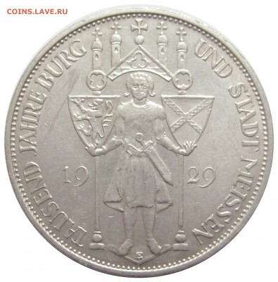 3 рейхсмарки, Германия, 1929, Веймар, 1000 лет Мейссена - IMG_8435.JPG