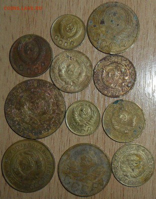 С рубля.11 монет.1926-1953гг.1,2,3,5 коп.См.список. - SAM_4440.JPG