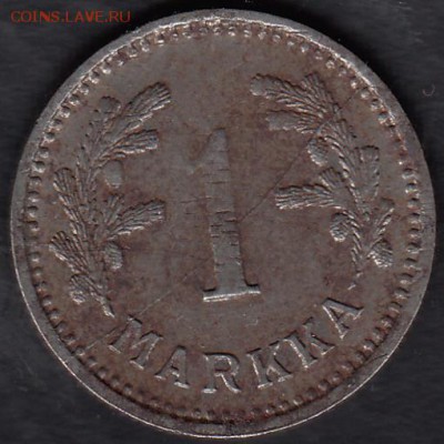 Финляндия 1 марка 1944. Оценка - Финляндия 1 марка 1944 а