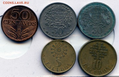 ПОРТУГАЛИЯ 5 МОНЕТ. РАСПРОДАЖА! до 24.01.14 в 20.30 - CoinsWorldSUperCollection048