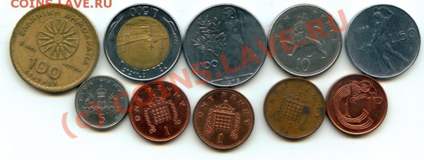 L46 Иностранные монеты 10 шт. с рубля! до 26.05 в 22.00 - L46 Div -2