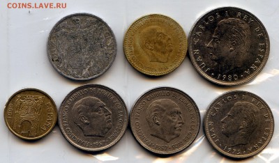 ИСПАНИЯ 7 МОНЕТ. РАСПРОДАЖА! до 24.01.14 в 20.30 - CoinsWorldSUperCollection051
