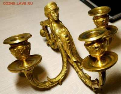Канделябр настенный бронза, позолота - _DSC0304.JPG