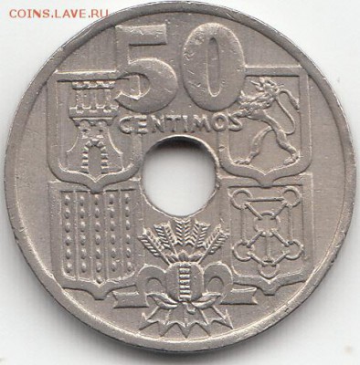 монета 50 сентимос 1949 Испания - IMG_0017