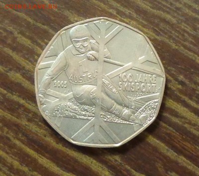 АВСТРИЯ - 5 евро 100 лет горнолыжному спорту до 27.01, 22.00 - Австрия 5 евро 100 лет лыжному спорту