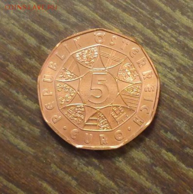 АВСТРИЯ - 5 евро Страна воды ЦАПЛЯ, до 27.01, 22.00 - Австрия 5 евро Земля воды 1