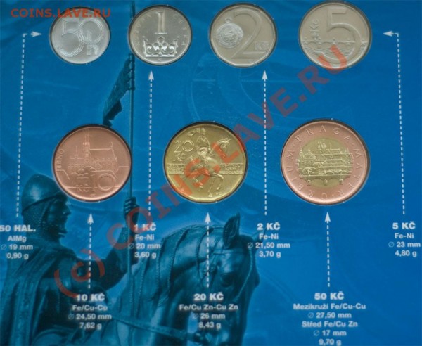 Регулярный чекан - czech-euro-set-1