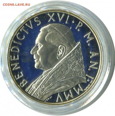 10 евро, Ватикан, 2005, год Евхаристии, тираж 13000 до 25.01 - lot-164810-2