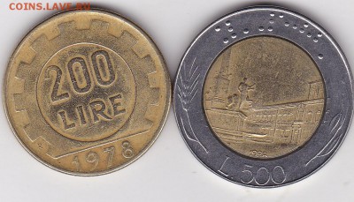 200 и 500 лир 1978.88 Италия до 23.01 в 22.00 - IMG_20150121_0013