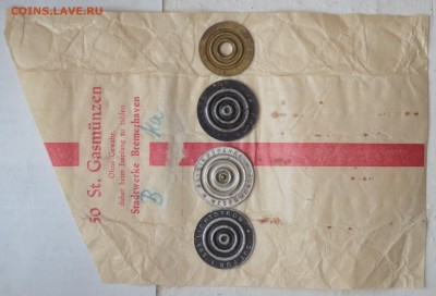 Жетоны Bremerhaven gas 1chm и   Wesermünde на 1 Квч - DSC_1104.JPG