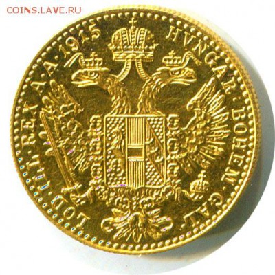 Дукат, Австрия, 1915, золото 986 3,49 гр, UNC - good-697-1