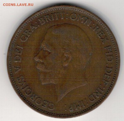 Великобритания пенни 1935 до 26.01.15 в 22.00мск (А653) - 4-1вел