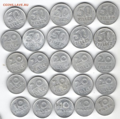 Продам иностранные монеты стран Европы(ходячка, погодовка) - венгрия11