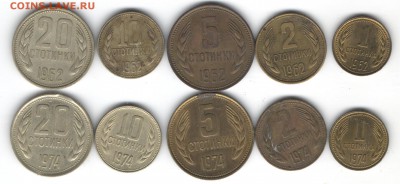 Продам иностранные монеты стран Европы(ходячка, погодовка) - болгария1