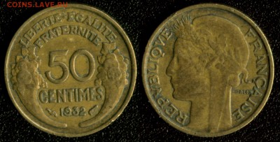 Франция 50 сантим 1932 до 22:00мск 26.01.15 - Франция 50 сантим 1932