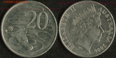 Австралия 20 центов 2006 до 22:00мск 26.01.15 - Австралия 20 центов 2006