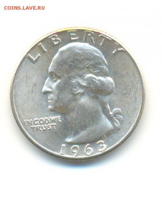 4 доллара 1963D. AU. до 26.01 22:00 - 11