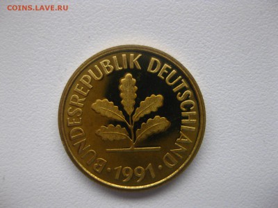 ФРГ, 5 пфеннигов 1991 год (пруф) до 26.01.15 г - IMG_1363.JPG