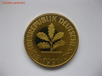 ФРГ, 10 пфеннигов 1991 год (пруф) до 26.01.15 - IMG_1365.JPG