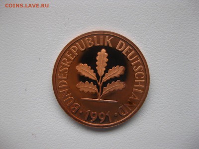 ФРГ, 2 пфенниг 1991 год (пруф) до 26.01.15 - IMG_1367.JPG
