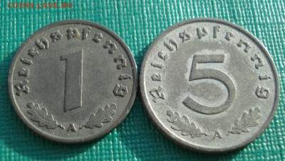 Лот 1 и 5 пфенингов 1942г до 22:00 27.01.15 - DSC01073.JPG