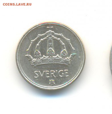 Ag. швеция 25 эре 1950. XF . до 26.01 22:00 - 7
