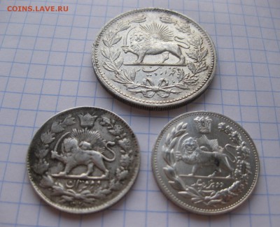 Иран серебро 3 монеты 2000 динар 5000 динар - 11