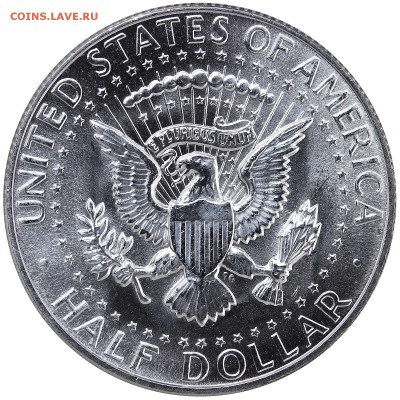 СЕРЕБРО США - доллар, халфы, дайм (40, 90% серебра) UNC Gems - Half 1968 D obv.JPG