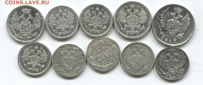 10 монет мелочь 19 века, 10 коп 1810 и тд - мелочь_1