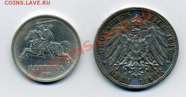 Пруссия 3DM 1910 +5Лит 1936 - img861_