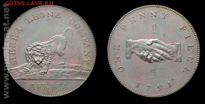 Конго 5 франков - 1791_sierra-leone_one-penny