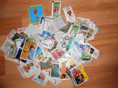 Вкладыши от жевательной резинки, 120 штук, до 30.01.2015 - DSCN5361.JPG