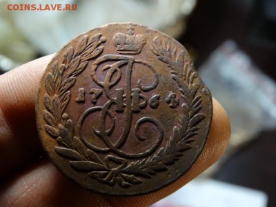 Кладовые 2 коп. 1764 ММ  Хороший!  Перечекан - DSC09372.JPG
