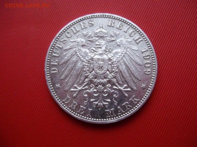 Германия. 3 марки 1909. Саксония. Фридрих. до 29.01 22-00МСК - PC190131.JPG
